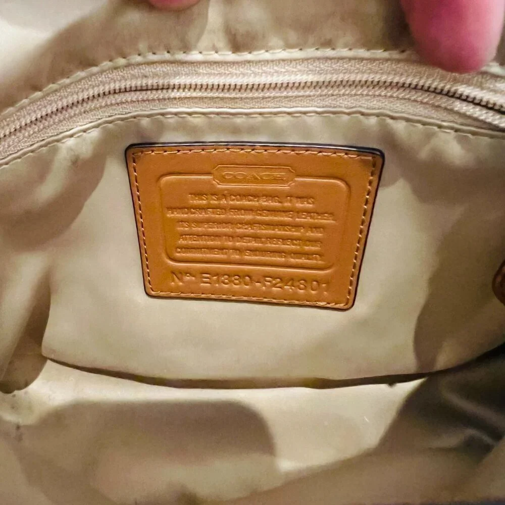 Vintage Y2K 2000 Hobo Coach color block crossbody shoulder bag purse - Picture 4 of 16